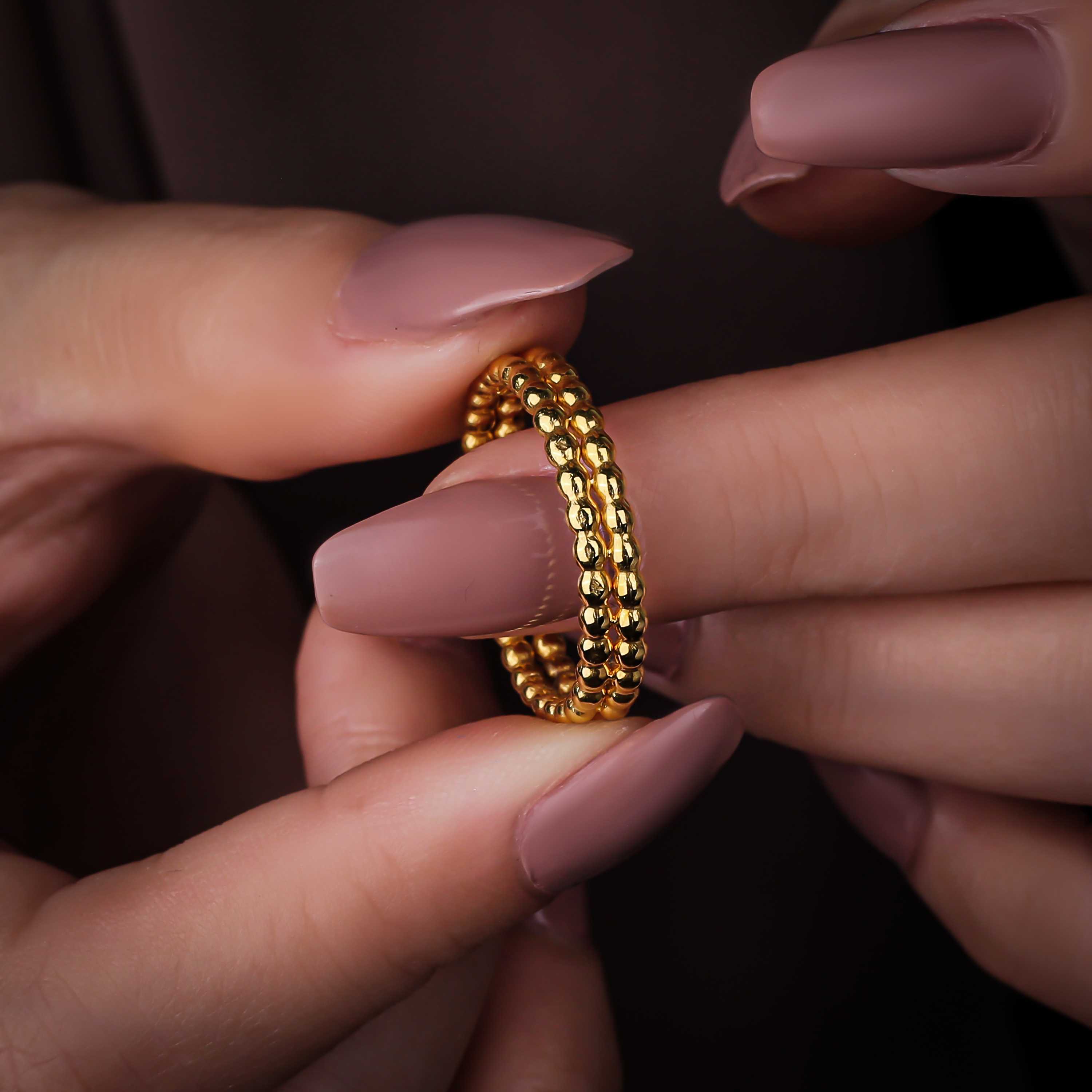 21 karat gold Haysa ring, made in Turkey - (H-0535)
